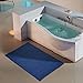 ORANIFUL Tappeto da Bagno 120x70 Antiscivolo in Microfibra di Peluche ltappetino Assorbente Grandi Tappetini Lavabile in Lavatrice Ciniglia Tappeti a Pelo Lungo Extra Morbido (Blu)