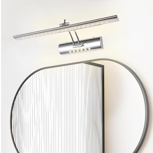 Espejo apliques de pared de acero inoxidable con brazo telescópico interior 6