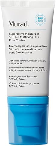 Murad Güneş Koruyucu, Matlaştırıcı ve Gözenek Sıkılaştırıcı Nemlendirici Krem SPF 40, Superactive SPF 40 Moisturizer, Mattifying Oil + Pore Control