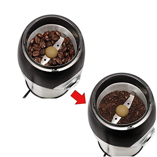 Electric Coffee Grinder,One-Touch Blade Grinder,200W Stainless Steel Powder Grinding Machine for Nuts Herbs,Grains,Spices,Sugar