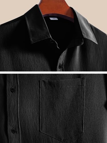 Image of Tee Projekt Solid Shirt for Men's ||Pop corn Shirt|| Solid Shirt for Men's|| Casual Shirt for Men||Half Sleeve Spread Collar Shirt for Men