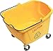 TrueCraftware â€“ 36 qt. Mop Bucket, 4â€ Height for Wheels, Yellow Color, Bucket only