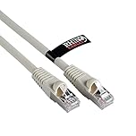 rhinocables CAT 6a Ethernet Cable | 10Gbps S/FT High-Speed & Large Bandwidth Data Transfer | Reliable LAN Network RJ45 Cable | Wi-Fi Broadband Cable for Seamless Gaming & Streaming (1m, White)