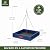 Kingsyard WPC Composite Platform Bird Feeder for Outside, Heavy Duty Hanging Tray for Mealworms & Seeds, 3.5 lbs Large Capacity, Weatherproof Recycled Plastic Material, Easy to Clean, Blue