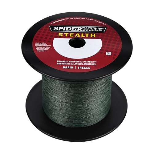 Ligne de pêche tressée SPIDERWIRE Stealth Superline fil résistant lancers longs