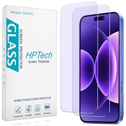 HPTech 2 Pack iPhone Blue Light Screen Protectors