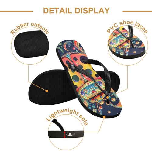 Colorful Ladybug Flip Flop Beach Summer Casual Sandal for Women & Men Shower Shoes 208616882