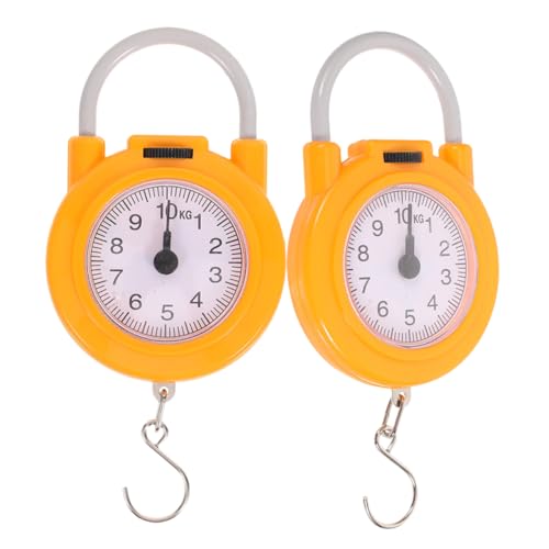 Healeved Spring Scale for Fish Compact Mechanical Hanging Scale with Built-in Hook for Kitchen Camping