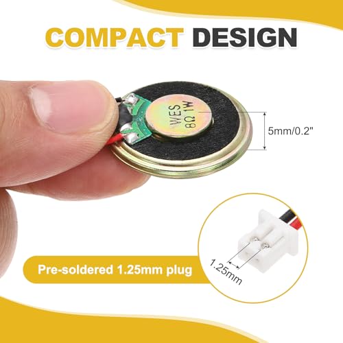 Mini altavoz con carcasa de metal de 28 mm para sonido micro interno claro 4