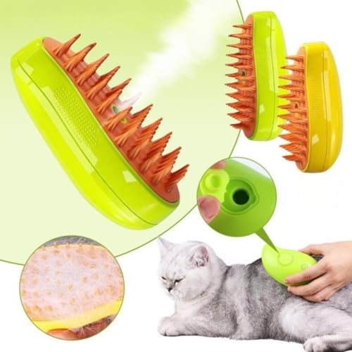 Escova Rasqueadora de Massagem a Vapor Tira Pelo PET Recarregável