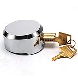 [Super Quality]: The padlocks with keys outdoor itself is not easy to be broken by the thick steel plate. Fine surface treatment, strong practicability and beautiful appearance. These buckle lock safety door locks are compact in design and sturdy in ...