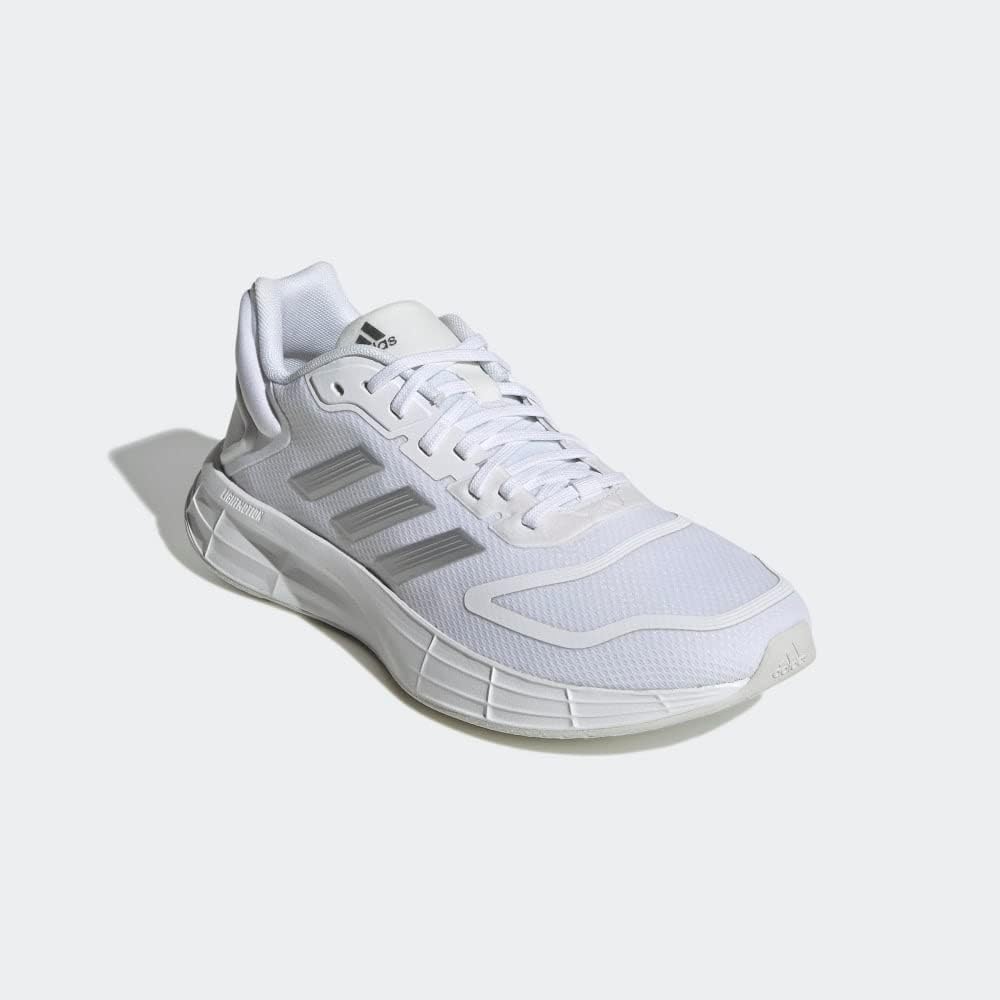Adidas Adult Duramo SL 2.0 White/Silver Metallic/Grey One 8.5 - Image 7