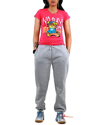 Southpole Women's Relaxed Fit Sweatpants, Heather Grey, Small #TOP7