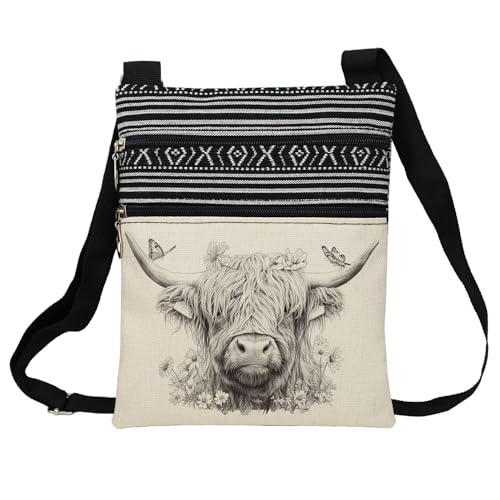 Animal Crossbody Handbag Elephant Wolf Horse Squirrel Panda Cattle Butterfly Owl Frog Capybara Present for Woman