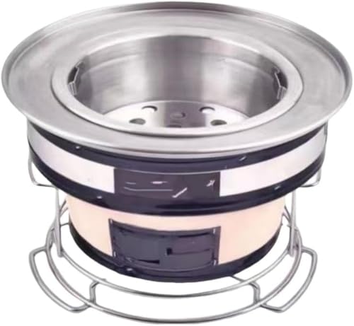 Juxkov 日本製の土窯ストーブは、3-5人用に設計された製品で、お茶入れが可能で耐熱性に優れます。焼き網が付属し、炭窯としても機能し、屋外でのバーベキューに最適です。家庭用はもちろん、業務用での使用にも適し、炭を燃料としてキャンプや各種アクティビティで