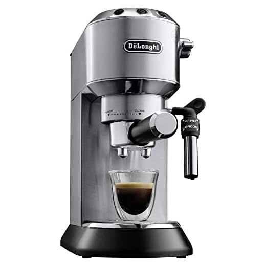 DeLonghi EC685.M |Dedica Style| Pump Espresso Coffee Machine | Espresso, Cappuccino, Latte & More Recipe Options | 15 Bar Pressure | 1350 W | Free Demo & Installation (Metal)
