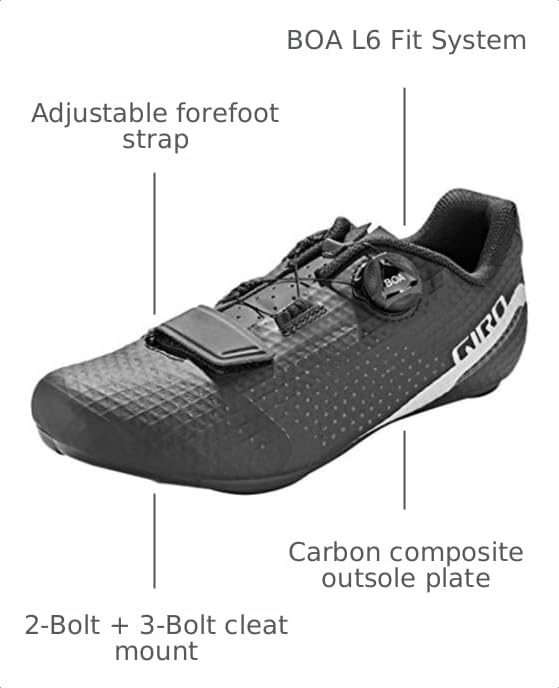Image of Giro Cadet Men's Indoors and Outdoors Clipless Road Cycling Shoes - Inspired Road Cycling Performance with Lasting Comfort & Value