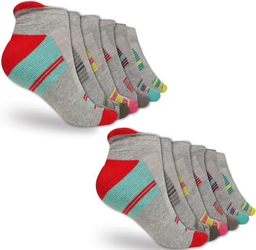 Image of Compression Ankle Socks for Men & Women - Stretch Fit, Cushioned Support & Breathable Comfort, Size 7-10