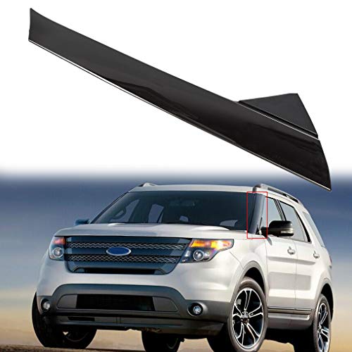 A-Pillar Front Molding Windshield Outer Trim Inner Replacement for BB5Z-7803145-AA, BB5Z-7803137-AB W Side Tape Compatible with 2011-2019 Ford Explorer 4 Door Utility(Left Driver Side)