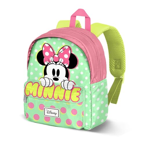 Disney Minnie Mouse Fluor-Mochila Preescolar Joy, Verde, 22 x 27 cm, Capacidad 5 L