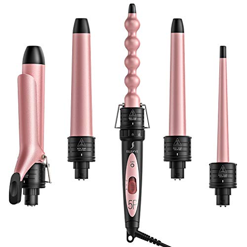 5 in 1 Curling Iron，ATMOKO by Homitt Wand Curling Iron Set with 5