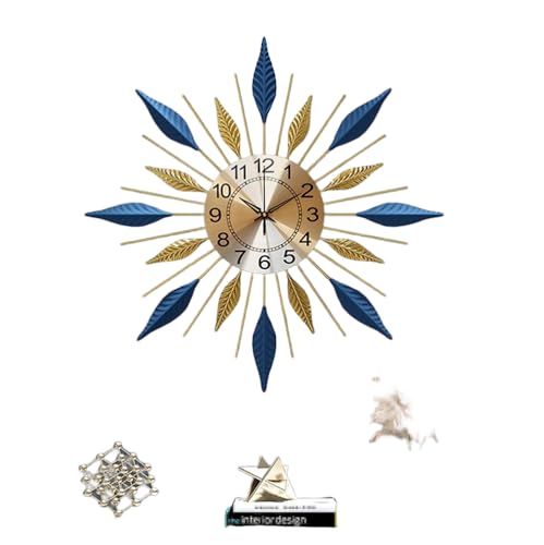Montre murale créative de luxe effet 3D soleil pour intérieur