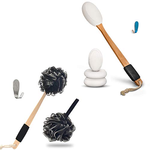Loofah Back Scrubber and Lotion Back Applicator Combo | 17