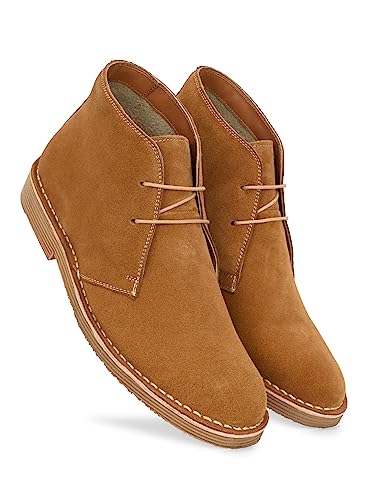 Image of Harrytech London Men's Lace up Casual Italian Real Suede REAL LEATHER Ankle Chukka Boot for Men
