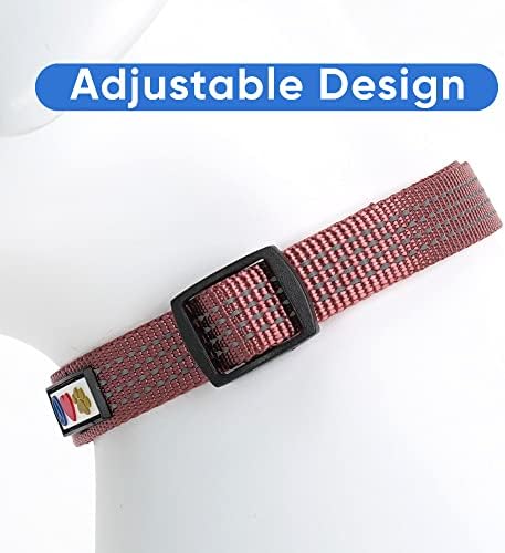 Pawtitas Extra Small Reflective Dog Collar - Adjustable Puppy Collar in Marsala Brown - Matching Leash and Harness Available - 3