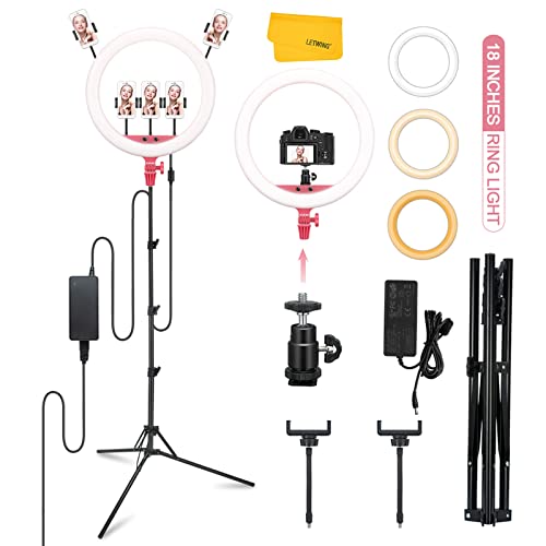 Up To 40% OFF Godox LR150 18 Inch LED Ring Light with Light Stand and Phone Holder for Vlogs,YouTube Videos,Live Streaming,Studio Shoot,Selfies,Makeup,Portrait Photography (Pink) Best Cyber Deals 🔥 Godox LR150 18 Inch LED Ring Light with Light Stand and Phone Holder for Vlogs,YouTube Videos,Live Streaming,Studio Shoot,Selfies,Makeup,Portrait Photography (Pink)