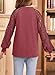 blibean Girl Fall Blouse Semi Formal Lace Loose Long Sleeve Tops Tween Kids Elengant Dressy Tee Shirts Western Solid Party Outfits Clothes Size 10-11 Years Old Red