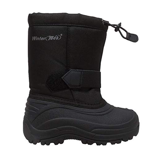 TECS 7in Toddler Girls Waterproof Nylon Rubber Shell Winter Boots - Works in -25F/ -32C, Excellent Traction, Easy to Slip on and Lightweight4