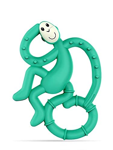 Matchstick Monkey Silicone Mini Teether & Gel Applicator – Silicone Baby Teether, Easy-to-Grip, BPA-Free, Supports Self-Soothing & Early Brushing, 3 Months+, 4 Inches, Green - Image 6