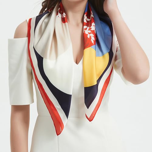 27.5" Square Scarves for Women Lightweight Neckerchief Men Silky Handkerchief Summer Satin Scarf Headbands Bandana2