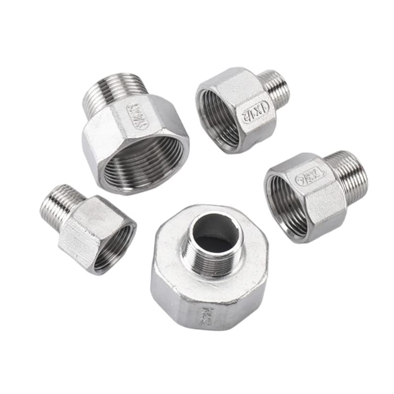 Réducteur Hexagonal Inox 304 DN40 Vers DN20 – Adaptateur Filetage Mâle/Femelle – Tuyauterie Eau