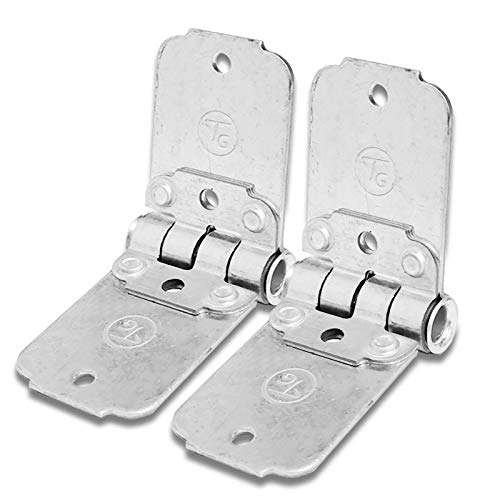 2X Transglobal Door Hinges (Mild Steel, Roll Up End, 2" Width) Works with Truck Trailer Roll-Up Door (TG-69035)