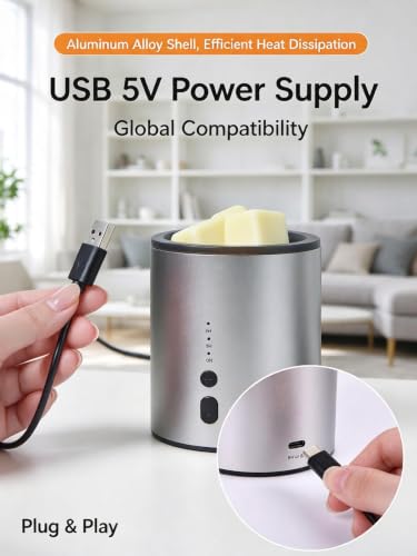 ChayWillow USB 5V Electric Wax Melt Warmer with Aluminum Alloy Shell - image 9