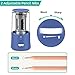 Electric Pencil Sharpener, Super Sharp Pencil Sharpener for Colored Pencils, Auto Stop, Fast Sharpen Pencil Sharpener Plug in for 6-12mm No.2/Colored/Sketch Pencils, Suit for School, Office (Blue)