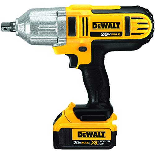 DEWALT Chave de Impacto 1/2 Pol. (13mm) 20V MAX* Ion-Litio com 2 Baterias 4.0Ah 1500 RPM Maleta e Ca