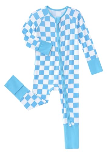 Image of SUZEL Baby Viscose from Bamboo Pajamas - Infant Boys Girls Footless Zippy Pjs Sleep 'N Play Clothes - One Piece Romper