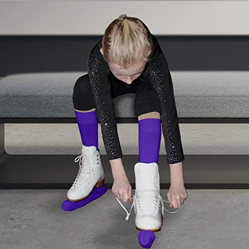 image for CRS Cross Figure Skating Socks (2 Pair) Knee High Tights for Ice Skate