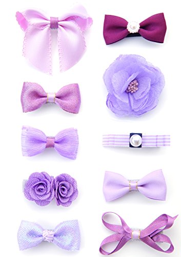 Belle Beau Baby Girls Hair Bows, Hair Clips, Ribbon Lined Alligator Hair Clips