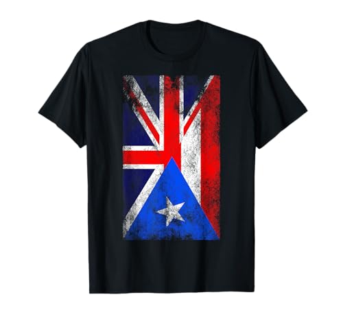UK Puerto Rico Flags - United Kingdom, British Puerto Rican T-Shirt