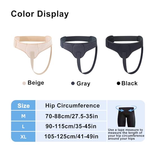 Faja para Hernia Inguinal Ajustable Beige XL miniatura 2