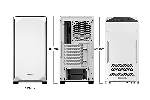 Be Quiet Pure Base 500 Window White PC-Gehäuse mit optimierter Luftzirkulation