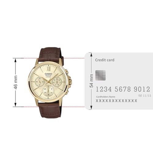 Image of Casio Enticer Men BMS-300GL-5AVDF Analog Brown Watch Men (A2543)