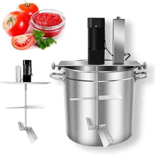 Batidora de alimentos automática de acero inoxidable, batidora eléctrica para cocinar, agitador mezcladora de calor, batidora de alimentos, olla, condimento, fondo, agitador de salsa de sopa 40L