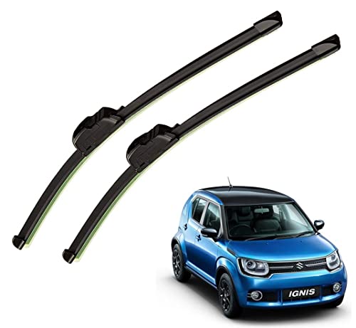 Image of Auto Hub Car Wiper Blades Compatibility With Maruti Suzukii Ignis - Set of 2 Pcs (D-21,P-17)