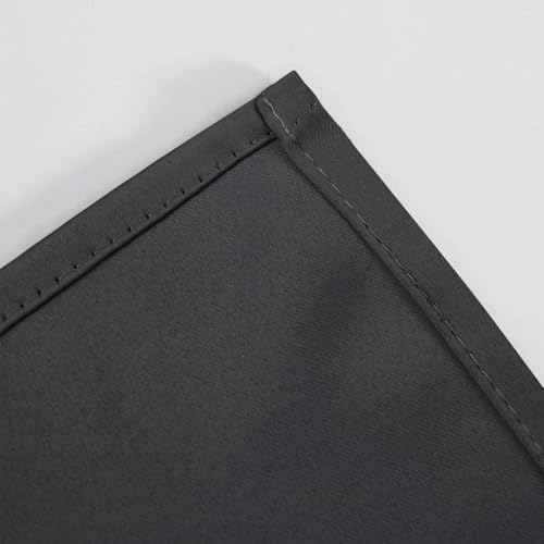 Image of LEMOMO Dark Grey Thermal Blackout Curtains /52 x 95 Inch /Set of 2 Panels Room Darkening Curtains for Bedroom