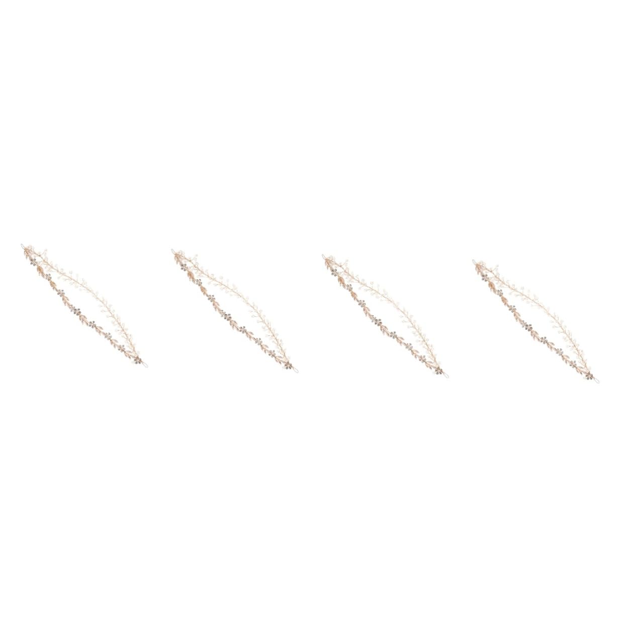 Didiseaon 4pezzi Cerchietto Cristallo e Per Donne Accessorio Per Matrimoni Compleanni e Feste Headband e Confortevole Per Speciali